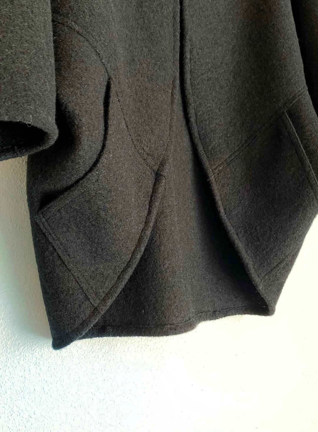 Boiled Wool - The Maybe Wrap, with Pockets