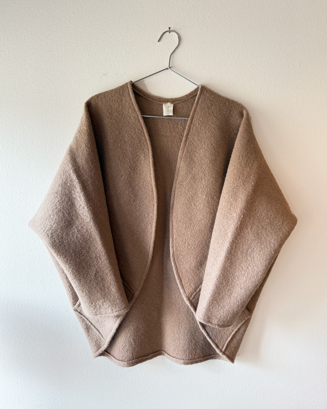 Boiled Wool - The Maybe Wrap, with Pockets