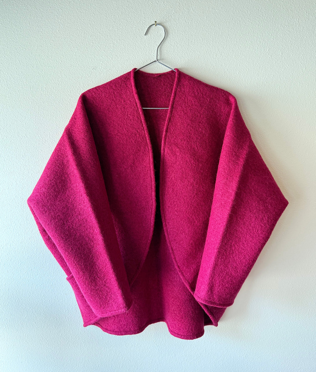 Boiled Wool - The Maybe Wrap, with Pockets