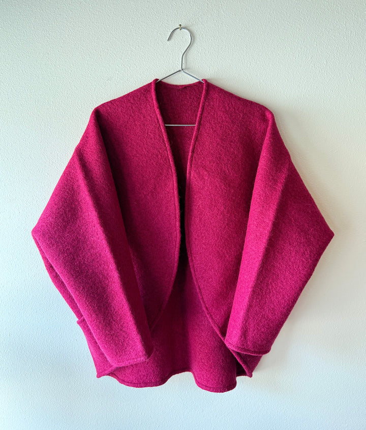 Boiled Wool - The Maybe Wrap, with Pockets