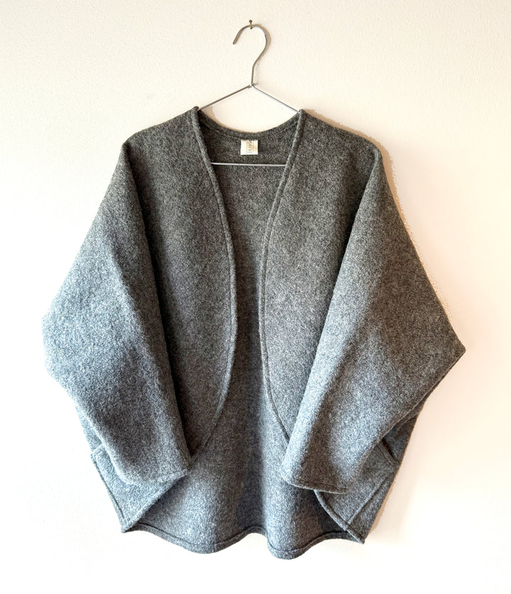 Boiled Wool - The Maybe Wrap, with Pockets