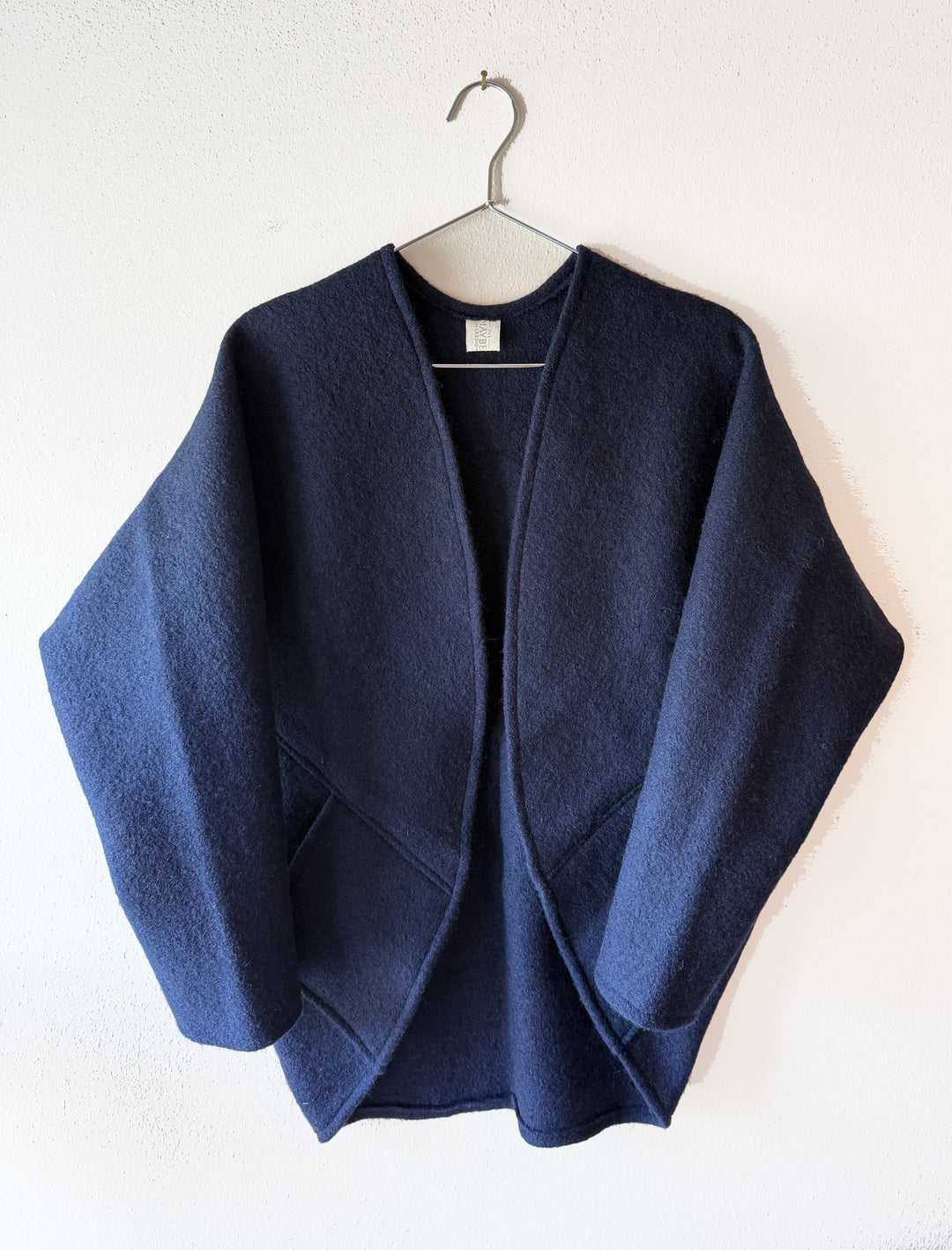 Boiled Wool - The Maybe Wrap, with Pockets